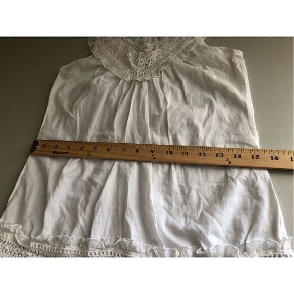 Agaci Cotton Race And Ruffle Blouse Size S - Picture 5 of 8